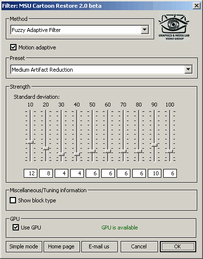 MSU Cartoon Restorer software