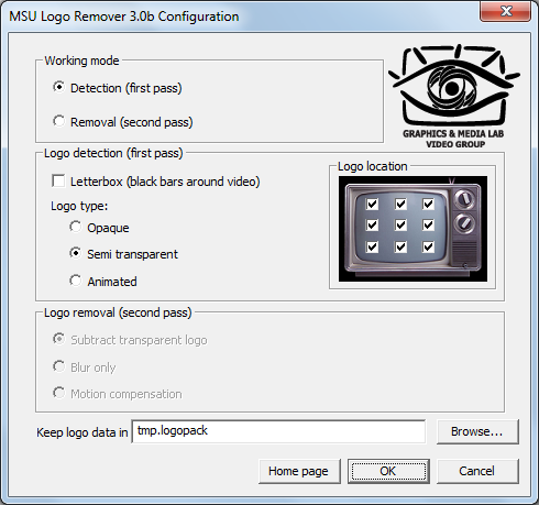 Screenshot for MSU Logo Remover VirtualDub Video plugin 3.0b