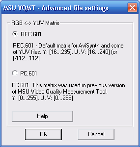 MSU Video Quality Measurement Tool: Manual (PSNR, Delta, VQM, SSIM)