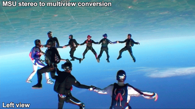 Stereo to multiview conversion